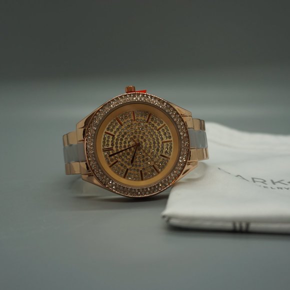 NEW Park Lane Jewelry BOSSBABE Open Cuff WATCH Hostess Excl. Rose Gold RETIRED - Picture 9 of 9